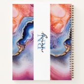 Benutzerdefinierte Monogrammblätter Notizblock (Rückseite)