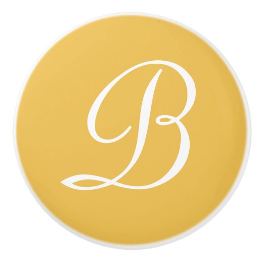 Benutzerdefinierte Monogrammbuchstaben für die Far Keramikknauf (Vorderseite)