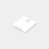 Benutzerdefinierte Monogramme Post-it® Notizen (angewinkelt)