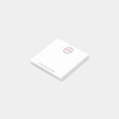 Benutzerdefinierte Monogramme Post-it® Notizen (angewinkelt)