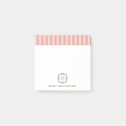 Benutzerdefinierte Monogramme Post-it® Notizen im (Vorderseite)