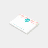 Benutzerdefinierte Monogramme Post-it®-Notizen Post-it Klebezettel (angewinkelt)