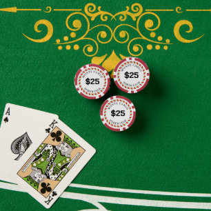 Benutzerdefinierte Monte Carlo Smooth $25 14 Gramm Pokerchips