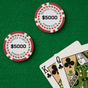 Benutzerdefinierte Monte Carlo Smooth $5000 14 Gra Pokerchips