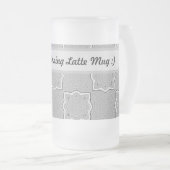 Benutzerdefinierte Morning Latte-Tasse Mattglas Bierglas (VorderseiteRechts)