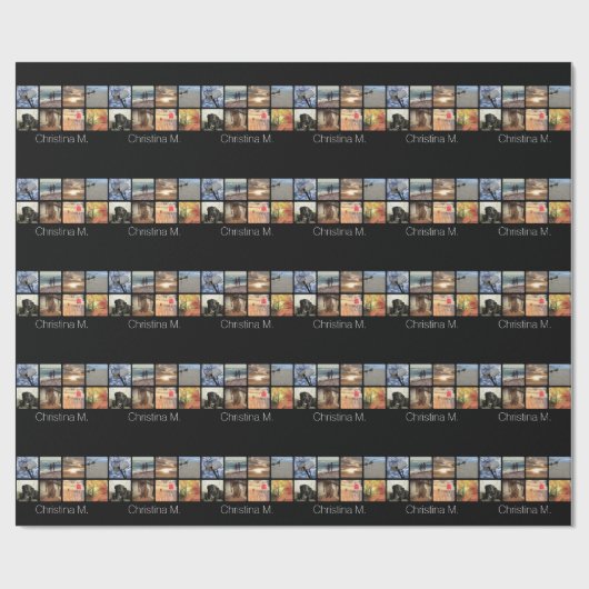 Benutzerdefinierte Mosaik-Bildkollektion mit mehre Geschenkpapier (Flach)