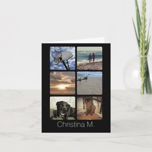 Benutzerdefinierte Mosaik-Bildkollektion mit mehre Karte (Vorderseite)