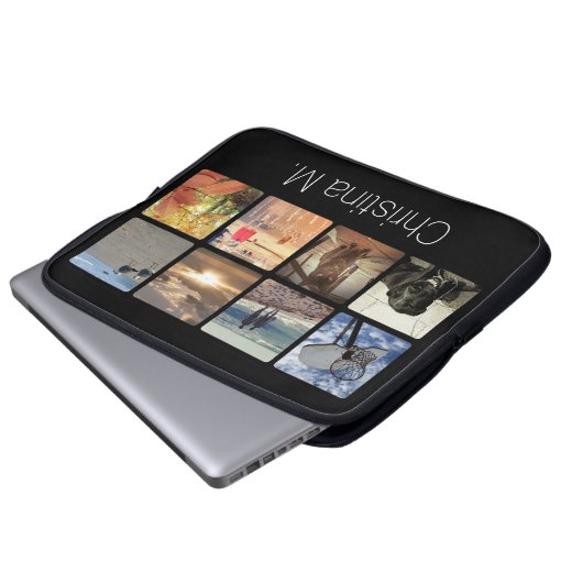 Benutzerdefinierte Mosaik-Bildkollektion mit mehre Laptopschutzhülle (Vorne Knopf)