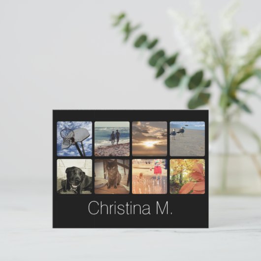 Benutzerdefinierte Mosaik-Bildkollektion mit mehre Postkarte (Stehend Vorderseite)