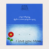 Benutzerdefinierte Mother-Geschenkgutscheine-Post- Visitenkarten (Außenseite Aufgefaltet)