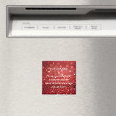 Benutzerdefinierte Motivationsbotschaft Lila Glitt Magnet (In Situ (Geschirrspüler))