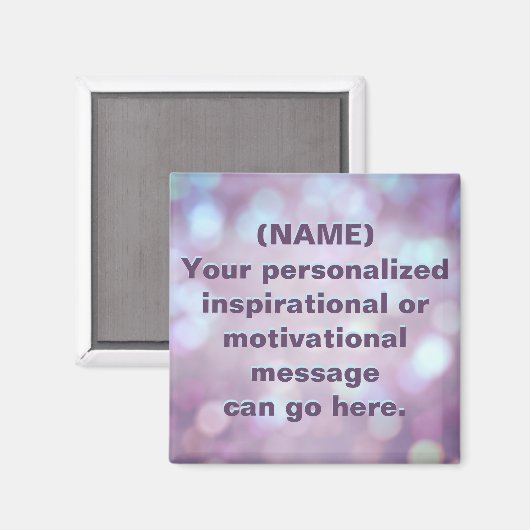 Benutzerdefinierte Motivierend Meldung Magnet (Vorderseite/Rückseite)