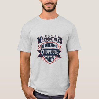 Benutzerdefinierte Motorräder Vintage Design Herre T-Shirt
