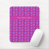Benutzerdefinierte Mousepad-, Magenta-Herzen und B Mousepad (Mit Mouse)