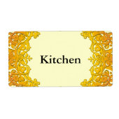 Benutzerdefinierte Moving-Tag-gelbe Vintage Blumen (Vorne)