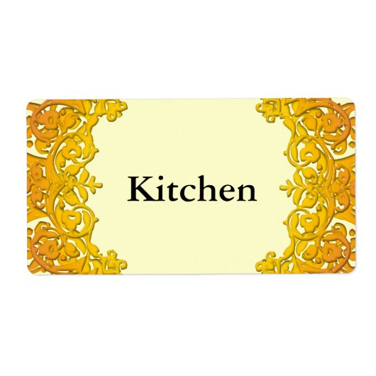 Benutzerdefinierte Moving-Tag-gelbe Vintage Blumen (Vorne)