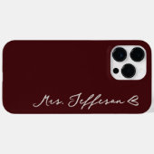 Benutzerdefinierte Mr und Mrs Hochzeitshandy-Hülle Case-Mate iPhone Hülle (Rückseite (Horizontal))