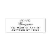 Benutzerdefinierte Mr und Mrs Name Adresse Permastempel (Design)