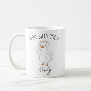 Benutzerdefinierte Mr. und Mrs. Silly Goose Hochze Kaffeetasse