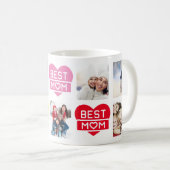 Benutzerdefinierte Multi Foto Color BEST MAMA Kaffeetasse (VorderseiteRechts)