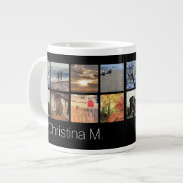 Benutzerdefinierte Multi-Foto-Mosaikbild-Collage Jumbo-Tasse