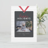 Benutzerdefinierte Multifunktionsleisten-Foto-Weih Feiertagskarte (Stehend Vorderseite)