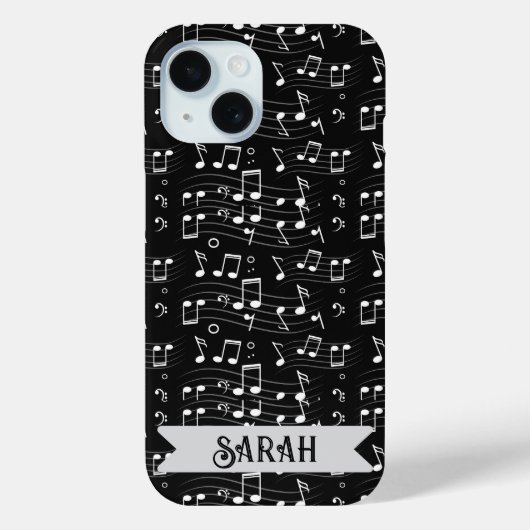 Benutzerdefinierte Musiknoten Case-Mate iPhone Hülle (Rückseite)