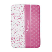 Benutzerdefinierte Musiknoten und Muster für Herz Badematte (Vorderseite Vertikal)