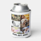 Benutzerdefinierte Muss EST 20XX 6 Foto Collage Ca Dosenkühler (Kanne Vorderseite)