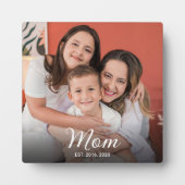 Benutzerdefinierte Mutter Etablierte Moderne Schri Fotoplatte (Vorderseite)