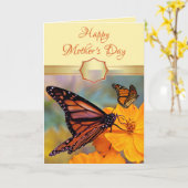 Benutzerdefinierte Muttertagskarte für Schmetterli Karte (Gelbe Blume)