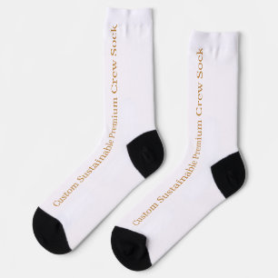 Benutzerdefinierte nachhaltige Premium-Crew-Socke Socken