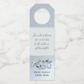 Benutzerdefinierte Nachricht Danke Flaschenmarken Flaschenanhänger (Vorderseite)