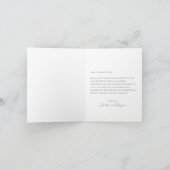 Benutzerdefinierte Nachricht für das bearbeitbare Dankeskarte (Innenseite)