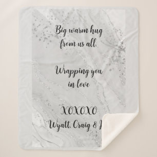 Benutzerdefinierte Nachricht für grafischen Entwur Sherpadecke