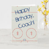 Benutzerdefinierte Nachricht für Hockey-Spieler un Karte (Gelbe Blume)