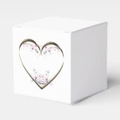 Benutzerdefinierte Nachricht Herz in Blume Geschenkschachtel (Vorderseite)
