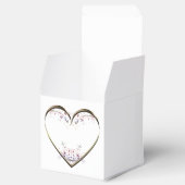 Benutzerdefinierte Nachricht Herz in Blume Geschenkschachtel (Geöffnet)