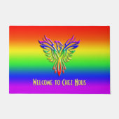 Benutzerdefinierte Nachricht, LGBT-Regenbogenpride Fußmatte (Vorderseite)