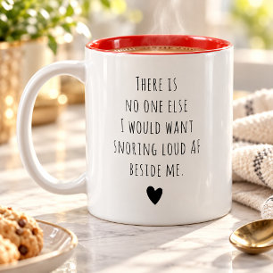 Benutzerdefinierte Nachricht Valentinstag Lustiger Zweifarbige Tasse