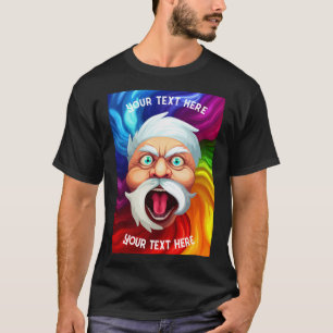 Benutzerdefinierte Nachricht vom Weihnachtsmann T-Shirt