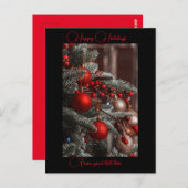 Benutzerdefinierte Nachricht Weihnachtspostkarte Postkarte (Vorne/Hinten)