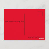 Benutzerdefinierte Nachricht Weihnachtspostkarte Postkarte (Rückseite)