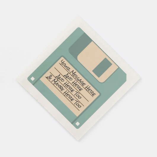 Benutzerdefinierte Nachrichtencomputer-Diskette Na Serviette (Ecke)