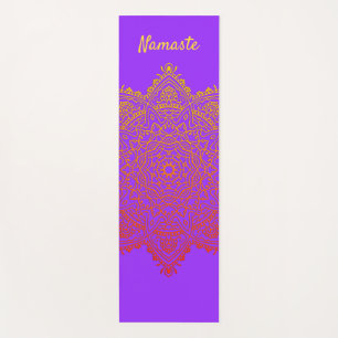 Benutzerdefinierte Namaste-Mandala-Yogamatte Yogamatte