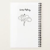 Benutzerdefinierte Name Kätzchen und Garn Notizblock (Rückseite)