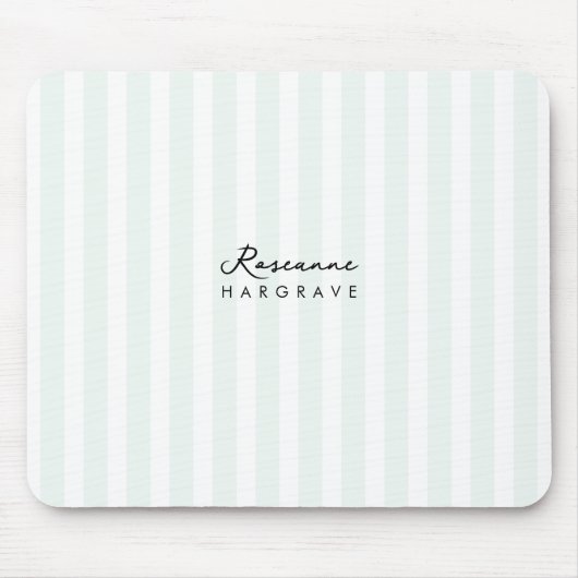 Benutzerdefinierte Name- und Stripteppichvorlage Mousepad (Vorne)