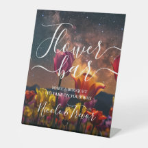 Benutzerdefinierte Namen Cosmic Tulips Kalligrafie