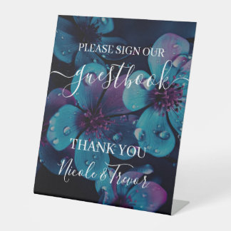 Benutzerdefinierte Namen Fettgedruckte Blumen Bitt Sockelschild