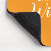 Benutzerdefinierte Namen modernes orange minimalis Mousepad (Ecke)